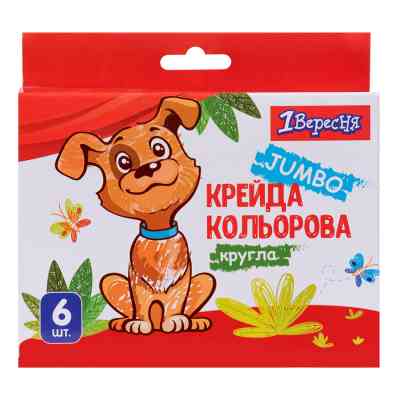Мел Yes цветной Zoo Land 6 шт JUMBO (400440) Винница