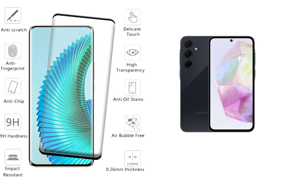 Захисне скло HyperGlass Pro для Samsung Galaxy A35, Galaxy A35 5G – максимальна чутливість та захист Київ - фото 2