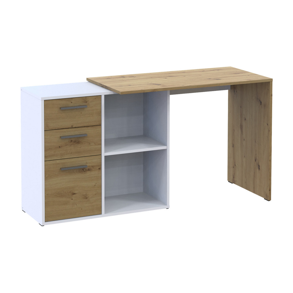 Офісний стіл Doros T8 Білий/Дуб Артизан 100х83х75 (DRS-011512) Львів - фото 6