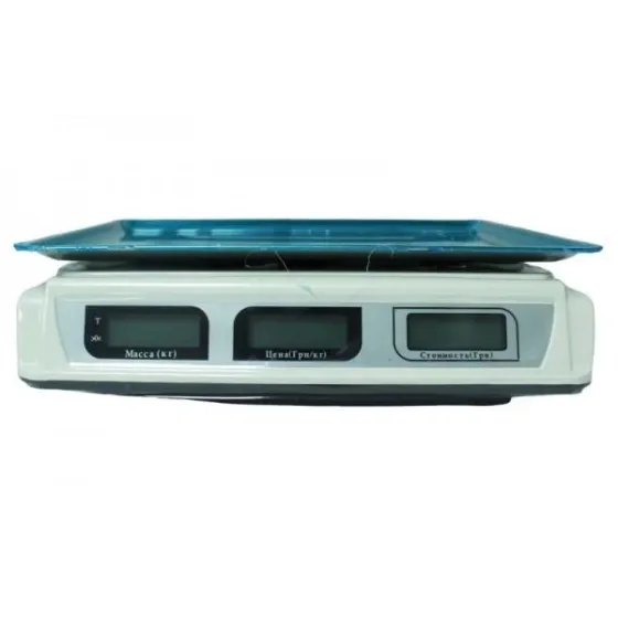 Ваги торговельні Crownberg CB-5006, до 50 кг, електронні, з акумулятором 6V, платформа з нержавійки Одеса