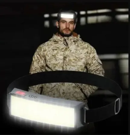 Фонарик налобный BAILONG BL-F007 COB + USB CHARGE аккумулятор 550мАч, зарядка TYPE С, 3 режима работ Киев
