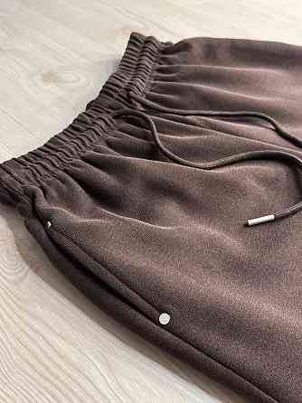 Костюм жіночий A-N 27066 спортивний оверсайз худі на блискавці та джогери коричневий, коричневий, M Київ