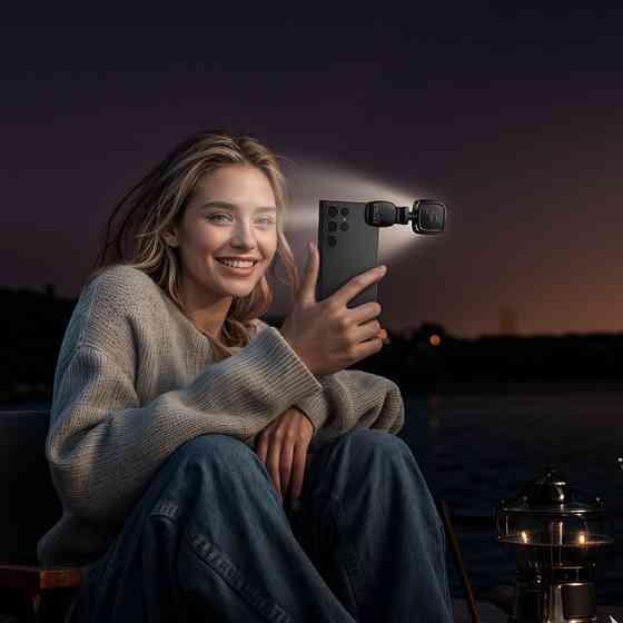 Накамерная лампа HOCO K28 Beauty Mini Black Киев