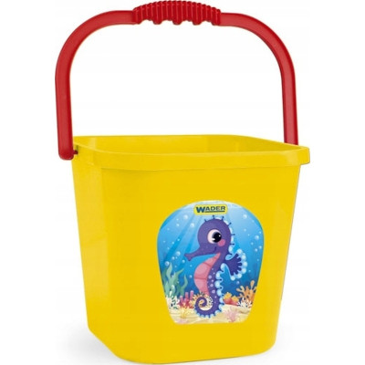 Игрушка для песка Wader Ведро квадратное супер большое желтый (71708) Винница - изображение 1
