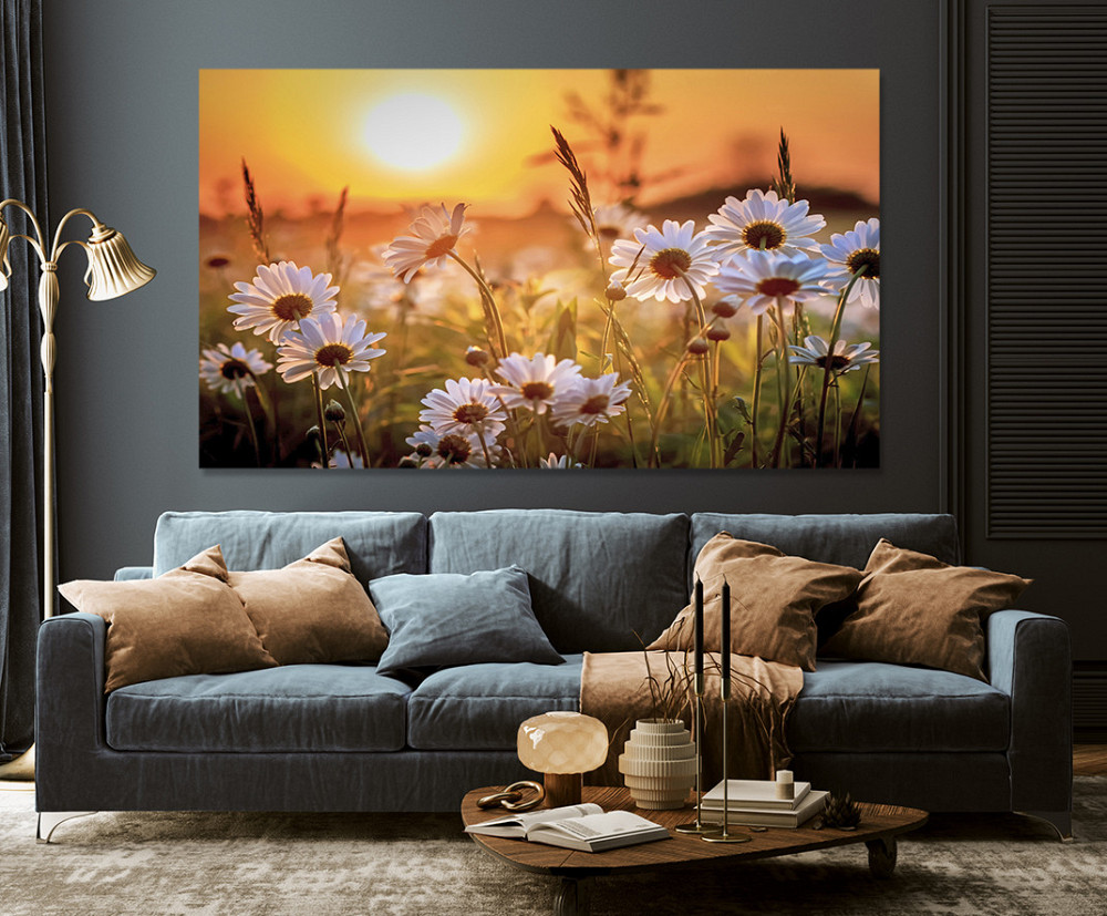 Картина холст в гостиную / спальню   Поле Ромашок    MLP_147 70x140 см Киев - изображение 3