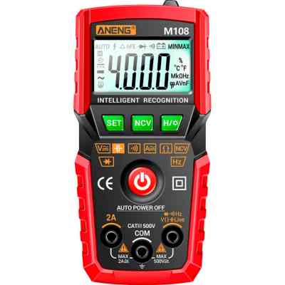 Цифровой мультиметр ANENG M108, V, A, R, C, T, F (M108) Винница