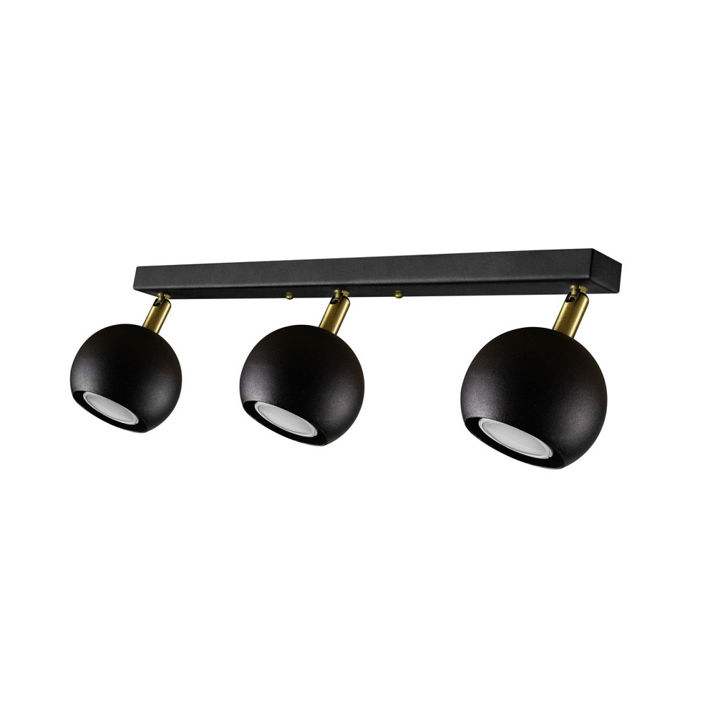 Світильник на планці з поворотними плафонами Е27-3 Core NL 11151-3 BK Київ - фото 2