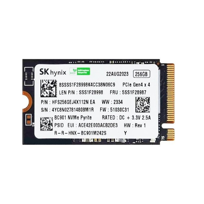 Накопичувач SSD 256 GB SK hynix M.2 2242 NVMe PCIe 4.0 x4 (HFS256GEJ4X164N) ( 12290 ) Харьков - изображение 1