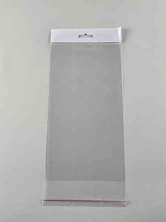 Пакети з липкою стрічкою і европодвесом 14см 26см 25мк (1000 шт) Харків