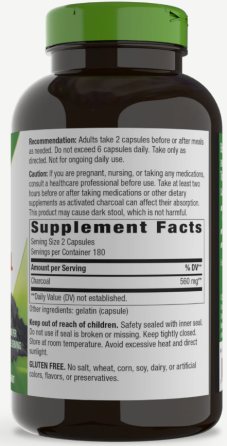 Активоване вугілля Nature's Way Charcoal Activated 360 капс Київ