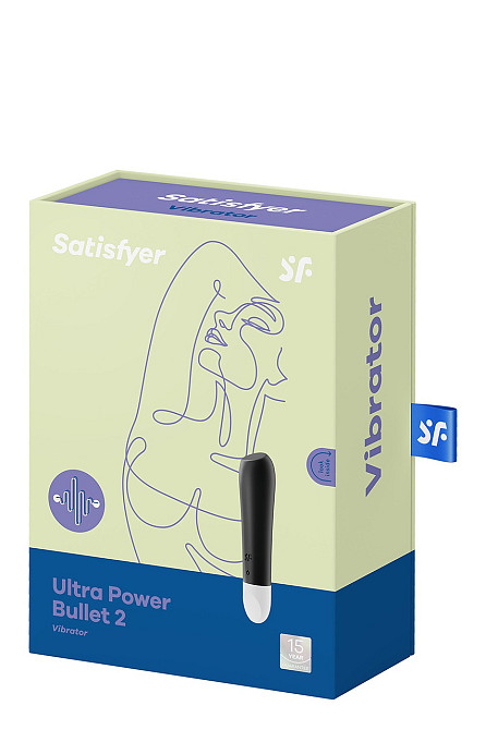 Вибропуля для целенаправленной стимуляции Satisfyer Ultra Power Bullet 2 Black Sex Aura Киев - изображение 5