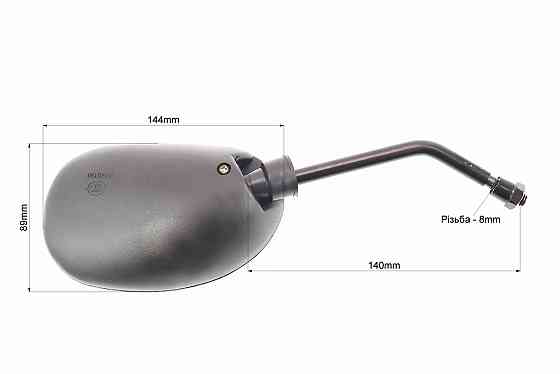 Дзеркала к-кт DIO- чорні "краплі", м8 "довга ніжка", від 10шт -12% Київ