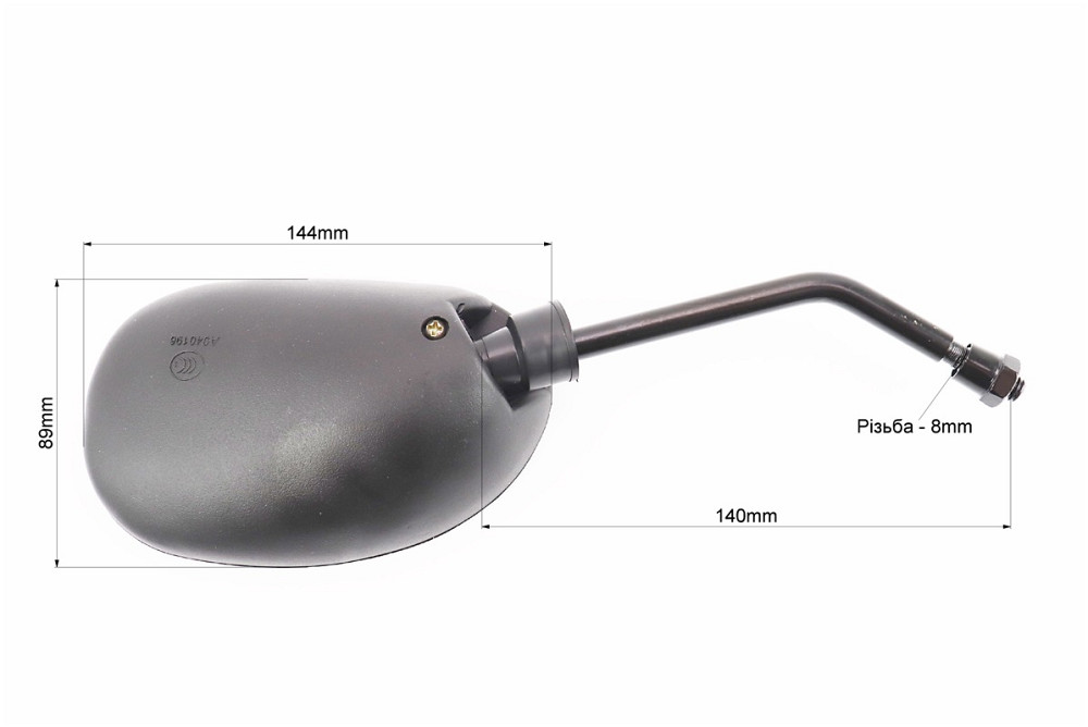 Дзеркала к-кт DIO- чорні "краплі", м8 "довга ніжка", від 10шт -12% Київ - фото 2