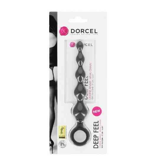 Анальная цепочка Dorcel Deep Feel, силикон, макс. диаметр 2,5см, упругая Sex Aura Киев