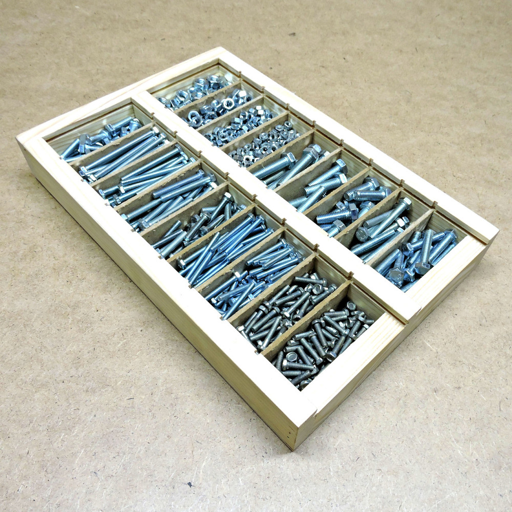 Набір 2х болтів і гайок М4-М8 1110шт Миколаїв - фото 1