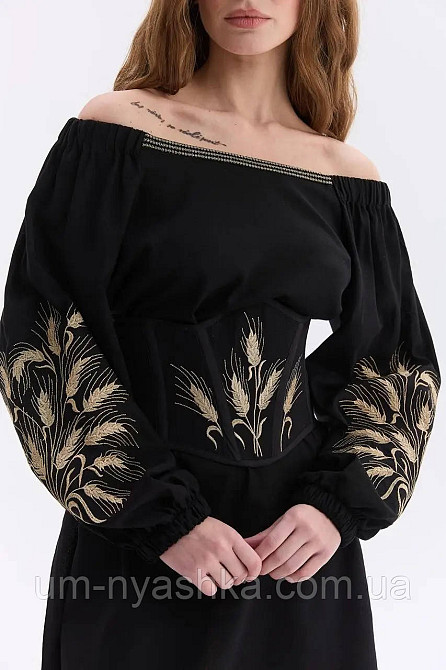 Корсет жіночий та підлітковий корсетний пояс з вишивкою Колоски Кривий Ріг - фото 1