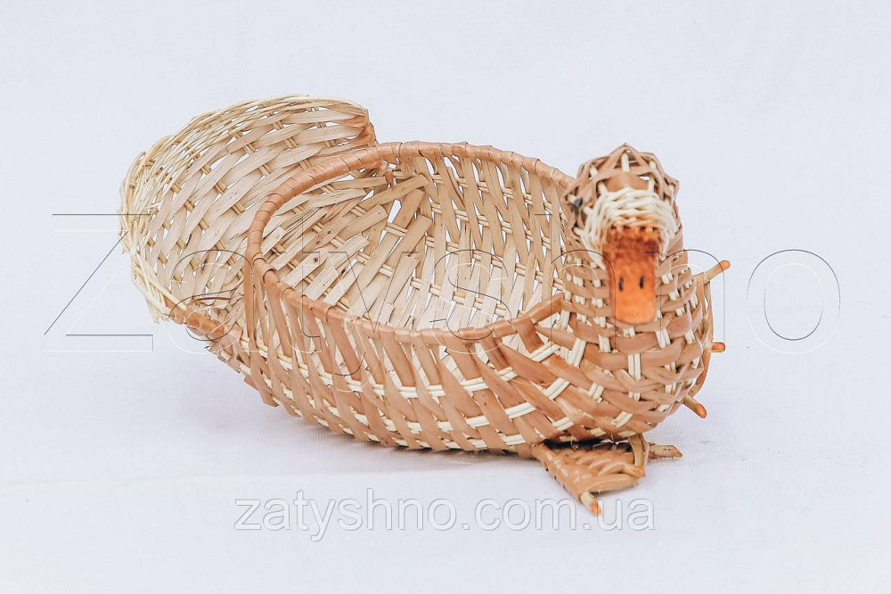 Кошик качка для вазонів | кошик плетений сувенірний |  плетений кошик для вазонів Київ - фото 3