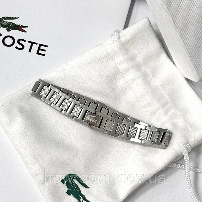 Чоловічий фірмовий браслет Lacoste, Лакоста (40188) Київ - фото 4