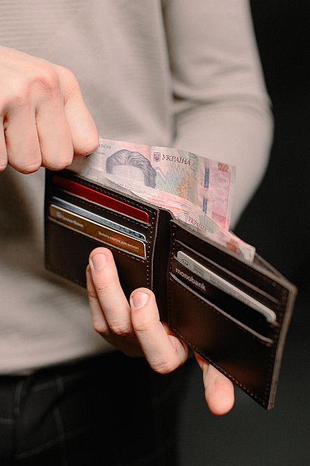 Чоловічий гаманець-біфолд із натуральної гладкої шкіри SR003 (Коричневий) Суми - фото 6