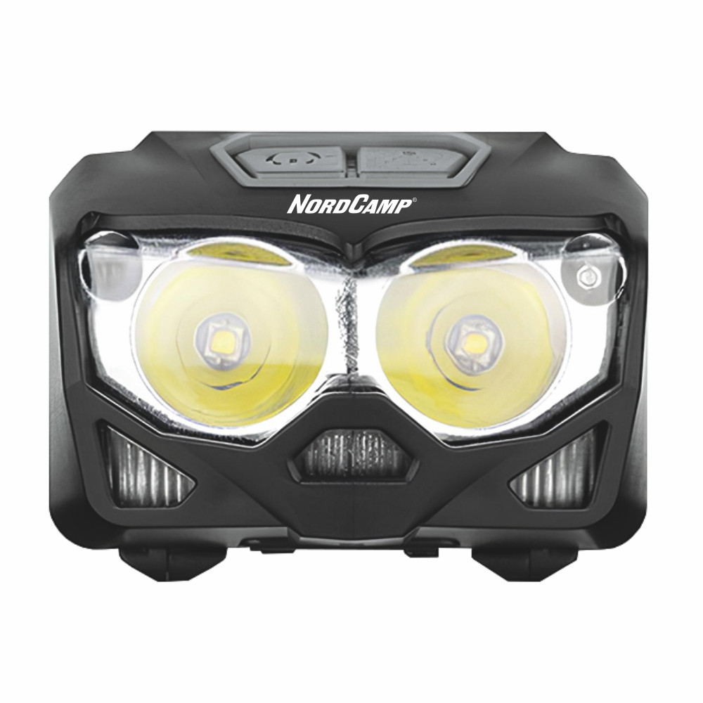 Фонарь налобный Nord Camp 500Lm, 2x5W CREE XTG, 1200mAh/3xAAA, с сенсором белый/красный Львов - изображение 2