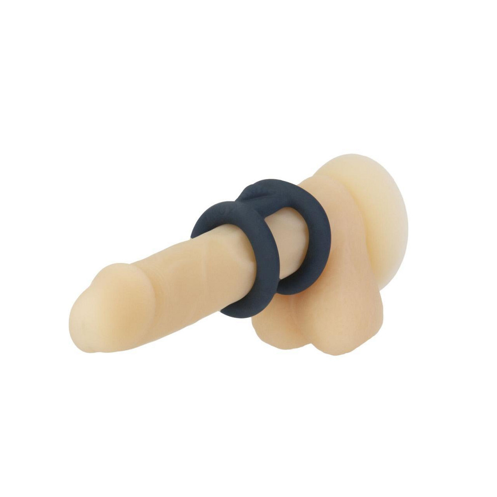 Подвійне ерекційне кільце LUX Active – Tug – Versatile Silicone Cock Ring Sex Aura Київ - фото 6