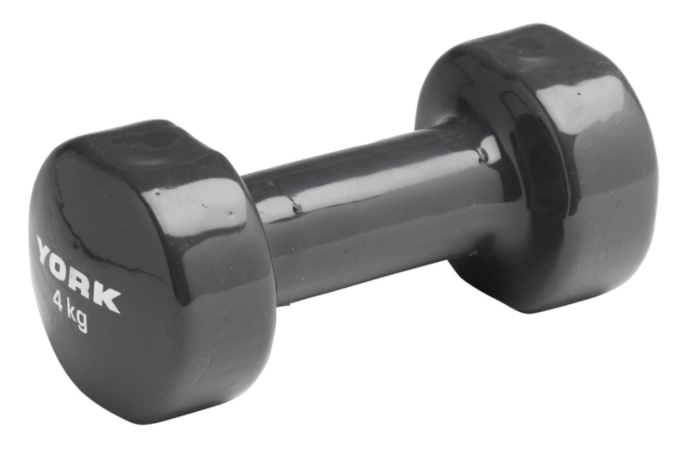 Гантелі для фітнесу вінілові круглі York Fitness 2х4кг сірий Киев - изображение 3