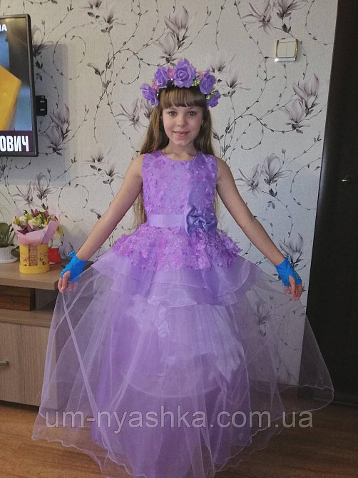 Пышное нарядное платье с цветами Ария2 на 4-5 лет Кривой Рог - изображение 8