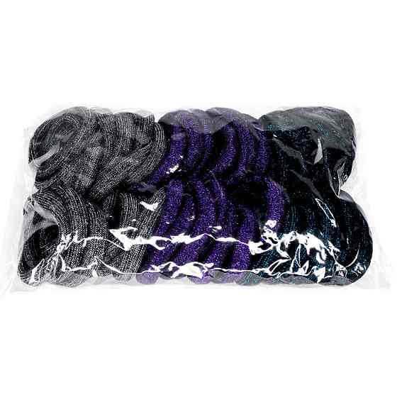 Резинки для волос Цветная с блеском-1 0307-1113-1, 50 шт Винница