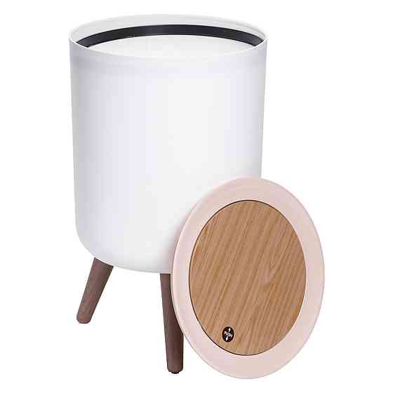 Відро для сміття з клік-кришкою на ніжках 8 літрів відро для сміття на кухню, в спальню і для офісу HP-45-13 Київ