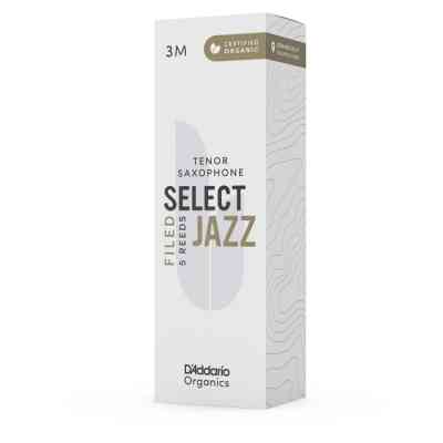 Тростина для саксофона D&apos;Addario Organic Select Jazz - Tenor Sax Filed 3M - 5 Pack (ORSF05TSX3M) Вінниця