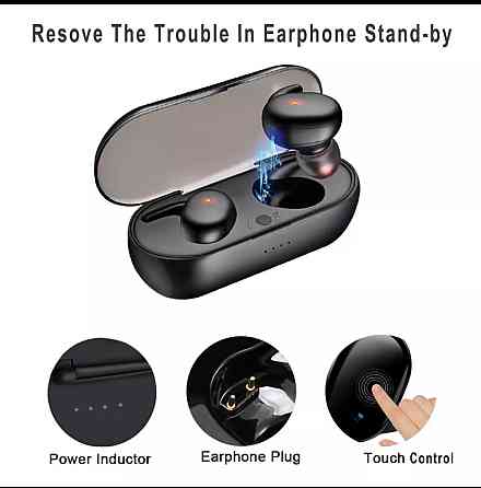 Навушники бездротові TWS Y30 Black Bluetooth 5.0 + EDR Київ