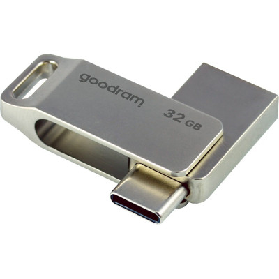 USB флеш накопитель Goodram 32GB ODA3 Silver USB 3.0 / Type-C (ODA3-0320S0R11) Винница - изображение 4