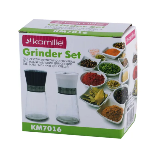 Набір млинків для спецій 2шт KAMILLE 7016 Житомир - изображение 2