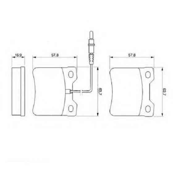 Гальмівні колодки Bosch дискові задні MB V-Class/Vito ''R>03 0986494000 Харків