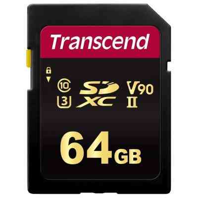 Карта памяти Transcend 64GB SDXC class 10 UHS-II U3 V90 MLC (TS64GSDC700S) Винница