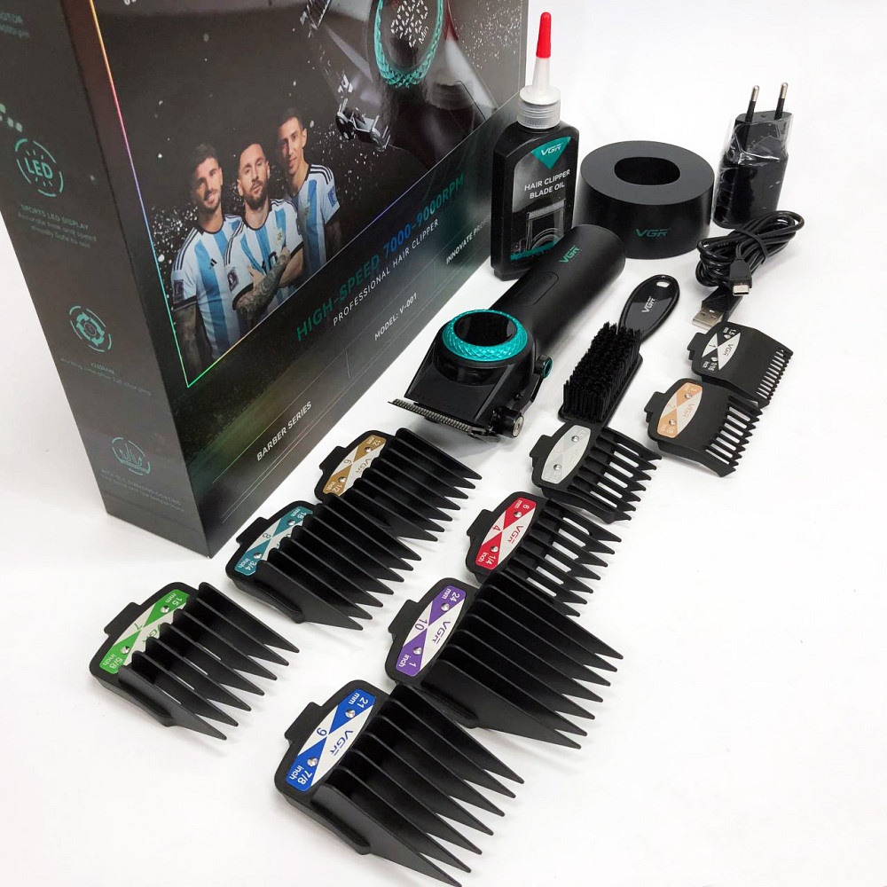 Аккумуляторная машинка-триммер для стрижки волос VGR V-001, Моющаяся машинка для стрижки JM-79 Львов - изображение 17