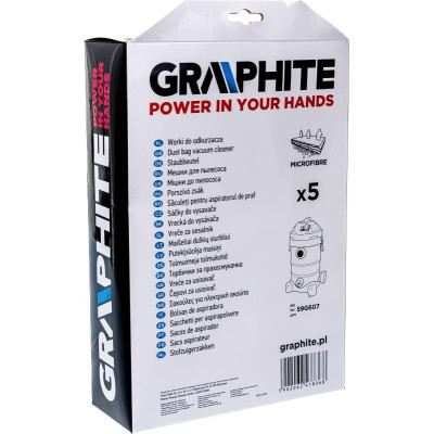 Мешок для пылесоса Graphite мешки для полесоса 59G607, 5 шт (59G607-145) Винница - изображение 5