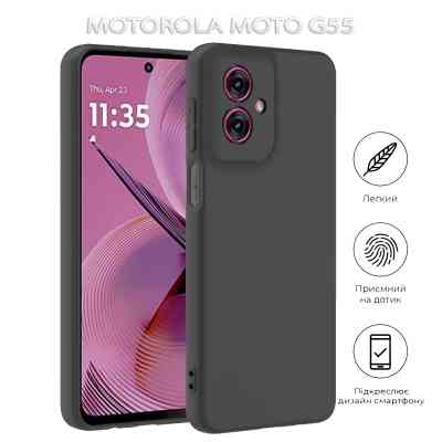 Чехол для мобильного телефона BeCover Motorola Moto G55 Black (712750) Винница