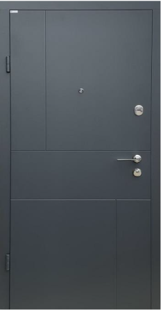 Двері вхідні Бастіон Кордон Трембіта Антрацит 860х2050 мм Київ