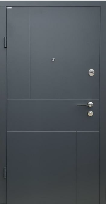 Двері вхідні Бастіон Кордон Трембіта Антрацит 860х2050 мм Київ - фото 1