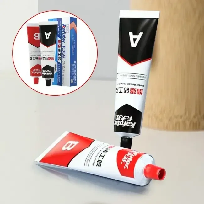 Клей для металу двокомпонентний Metal Glue Strong епоксидний, термостійкий, для ремонту металу Одеса - фото 1