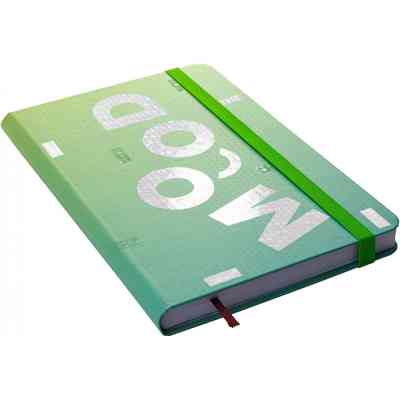 Книга записная Optima Mood А5 128 листов линия зеленый (O20812-44) Винница