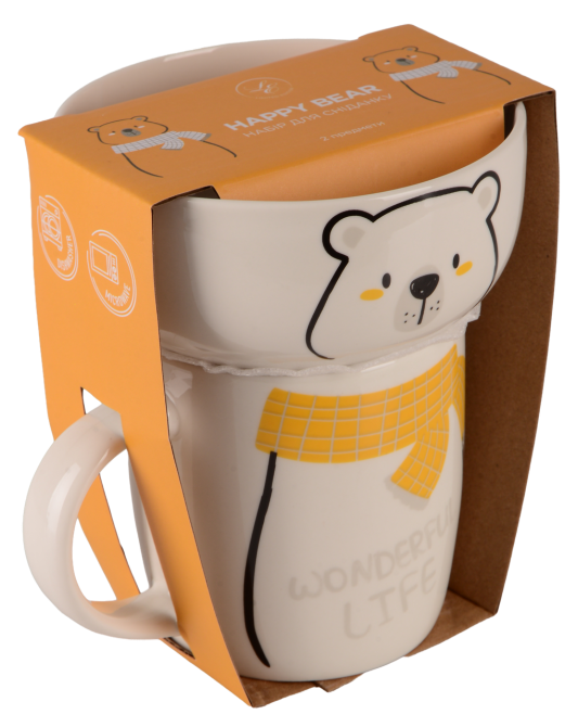 Набір для сніданку Limited Edition Happy Bear, 2 предмети (7136699) Київ - фото 3