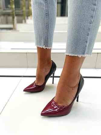 Vices Туфлі жіночі VICES червоні еко-лак каблук 11см (1058-19) (2391) Коломия