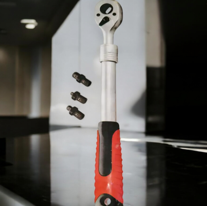 Набор ключ-трещотка 1/4″ 72 зуба + редукторы 1/4 и 3/8 Киев - изображение 1