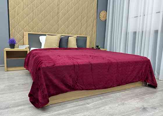 Плед-покривало 200х230 см (+-5см) Бордовий (87-244) Київ