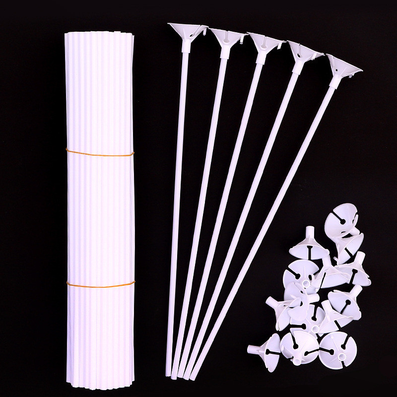 Палочки для шариков 10 штук 31 см белый Киев - изображение 8