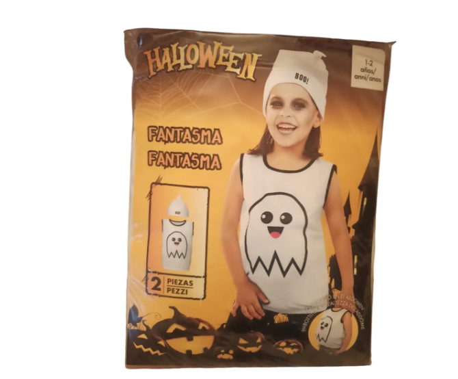 Костюм для Хелловін для дівчинки Привид 2-4 роки чорно-білий Київ - фото 3