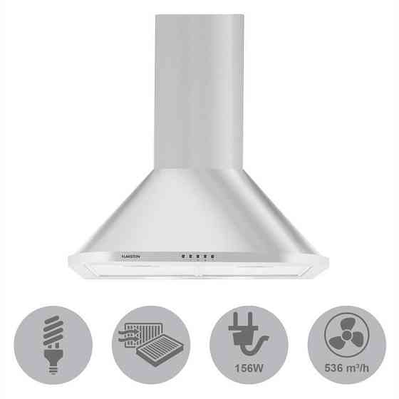 Вытяжка Karajan 60 нержавеющая сталь 60см настенный монтаж 500 м³/ч 60 (Германия, читать описание) Ровно