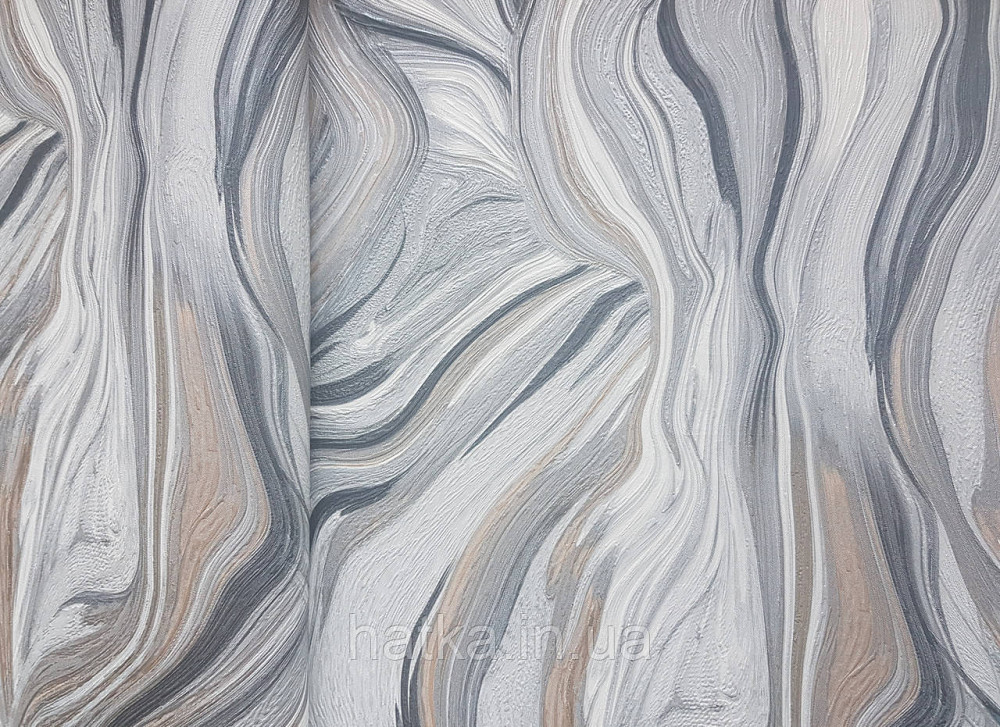 Шовілові на флізеліні Grandeco Illusion метрові блакитні хвилі Київ - фото 1